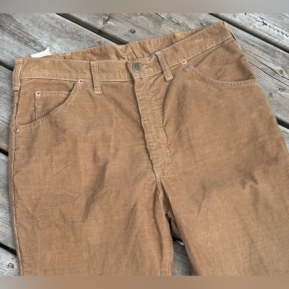 Vintage 80’s Lee Riders Men's Tan Corduroy Regular Fit Pants Jeans 34x32 EUC - Picture 4 of 8